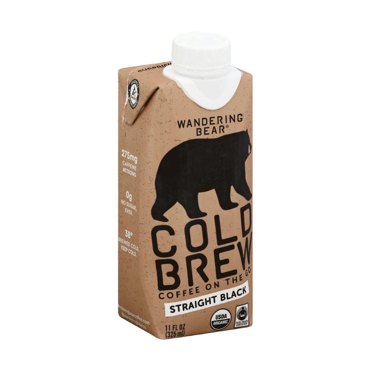 Wandering Bear Cold Brew Straight Black Coffee, 11 fl oz