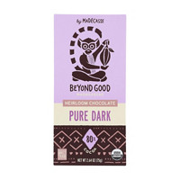 Beyond Good Madagascar Pure Dark Heirloom Chocolate Bar, 80% Cocoa