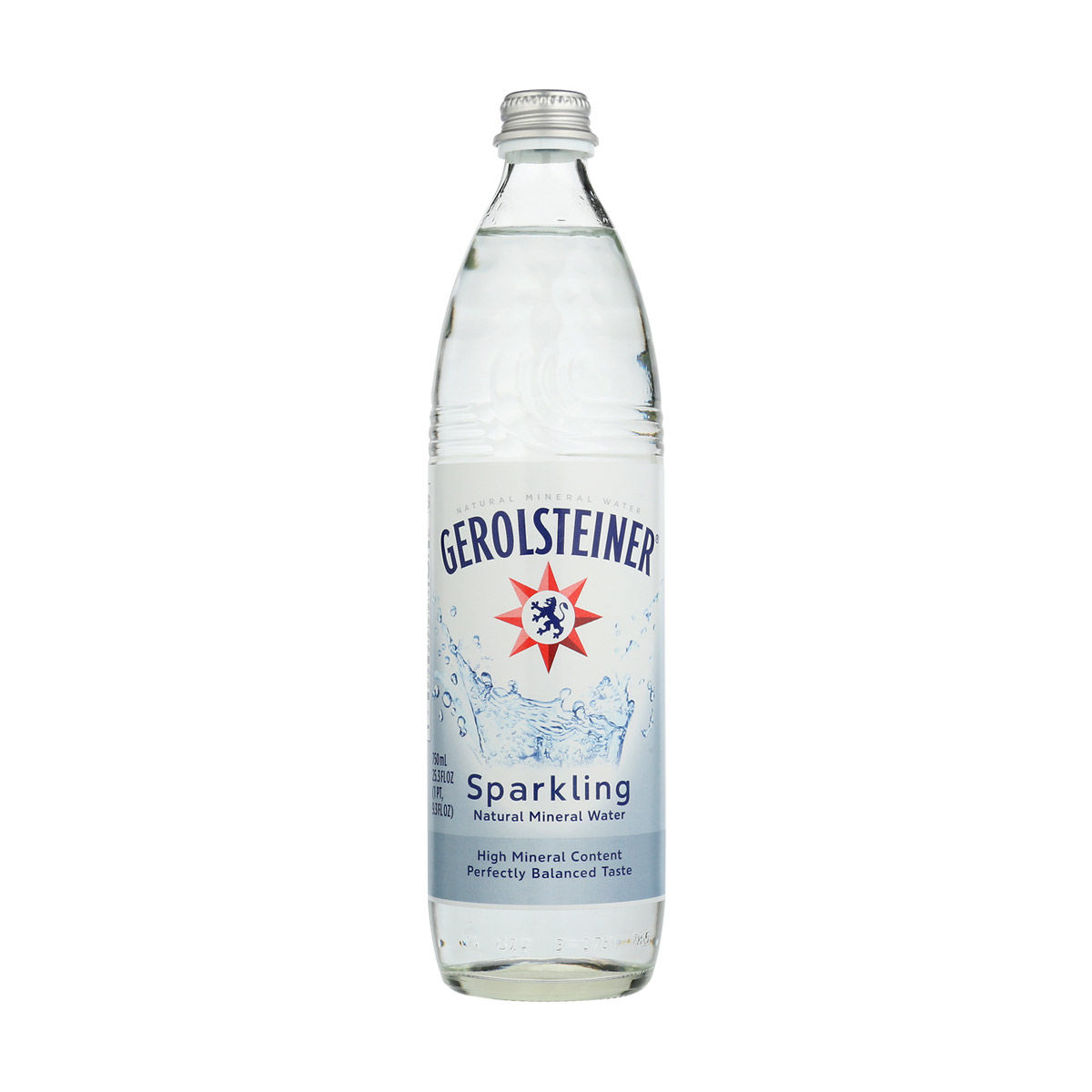 Gerolsteiner Sparkling Natural Mineral Water, 25.3 fl oz