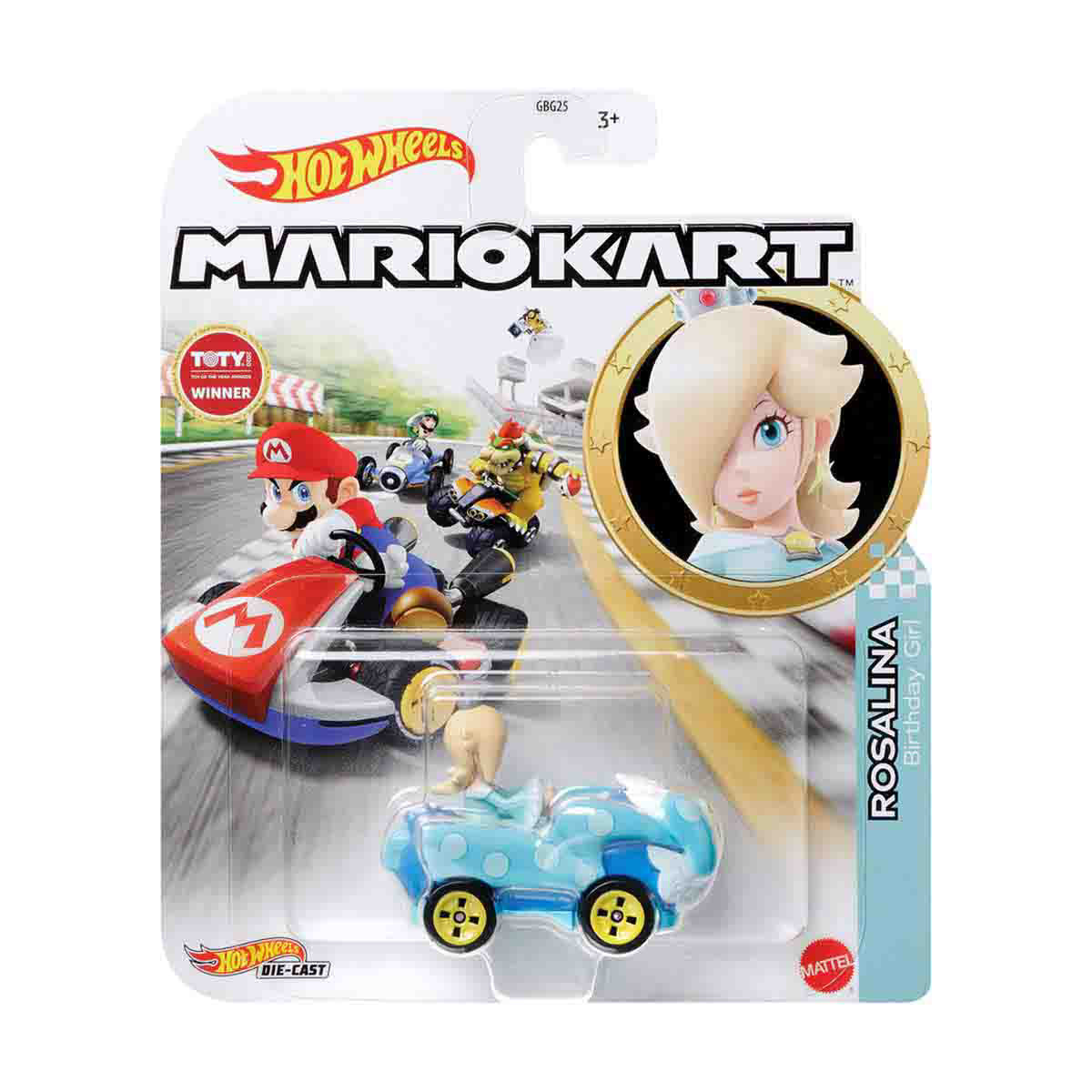 Hot Wheels Mario Kart Cat Peach Standard Car Play Vehicle 