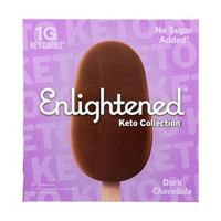 Enlightened Keto Dark Chocolate Ice Cream Bars, 4 Count