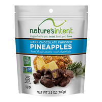 Nature's Intent Dark Chocolate Enrobed Pineapple, 3.5 oz.