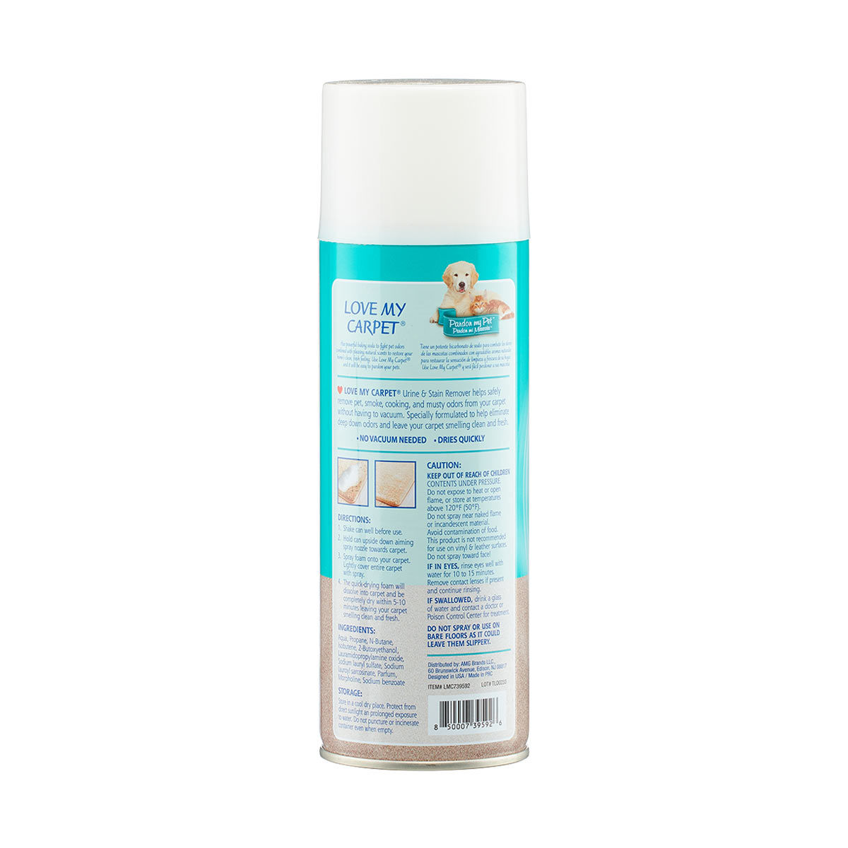 Love My Carpet Pet Urine & Stain Remover, 12 oz.