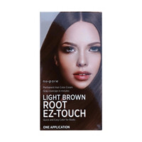 Nu-Pore Root Ez-Touch Light Brown Permanent Hair Color Cream, 3.2 oz.
