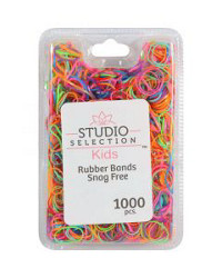 Studio Selection Snag-Free Kids Rubber Bands, 1000 Pieces