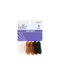 Belle Elastic Spiral Coil, 6 Pieces