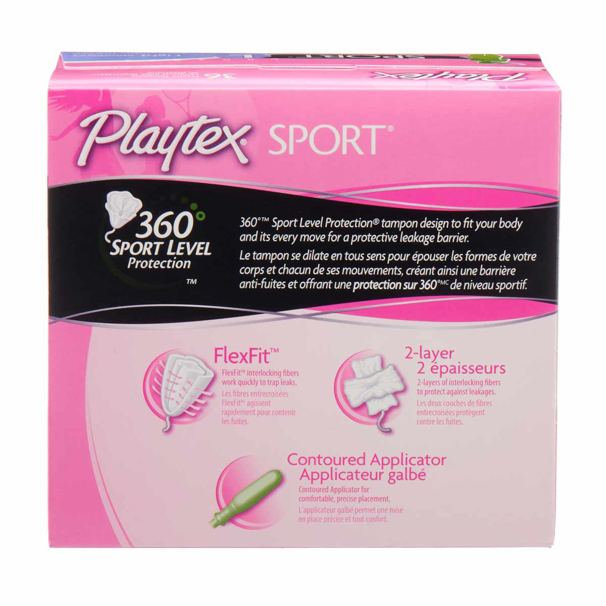 Playtex Sport Unscented Light Absorbency Tampons, 36 Count