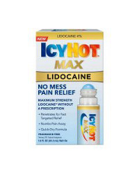 Icy Hot Max Lidocaine Pain Relief Liquid with No Mess Applicator, 1.5 fl oz