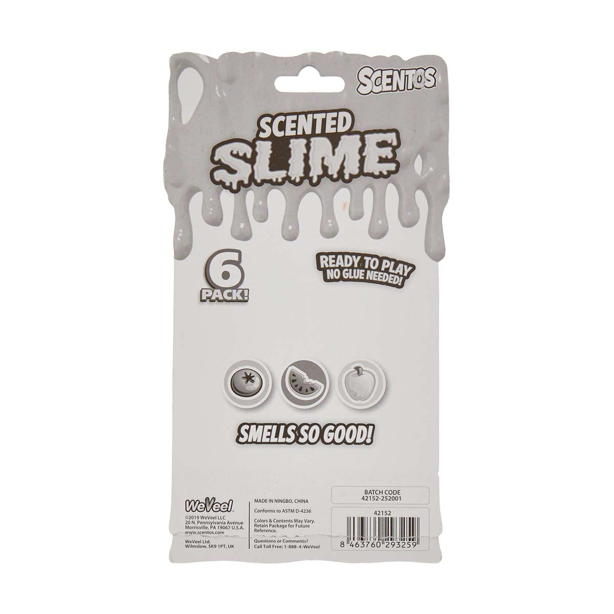 Scentos Scented Slime, 6 Count