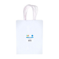 Gift Bags, White, 6 Pack
