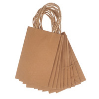 Gift Bags, Brown, 10 Pack