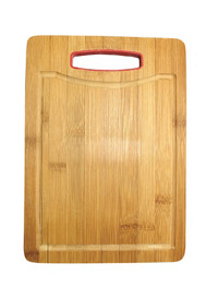 Bamboo Cutting Board with Silicone Handle, 11" x