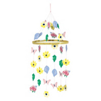 Pastel Floral Paper Chandelier Decoration