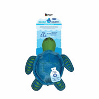 Clean Earth Plush Turtle Pet Toy, Small