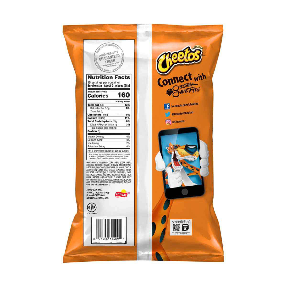 NEW CHEETOS CRUNCHY CHIPS PARTY SIZE 15 OZ BAG CHEESE FLAVORED SNACKS