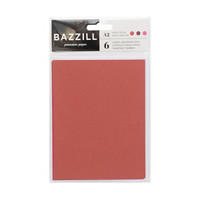 Bazzill Card Pack Red, 5 in x 7 in, 6 pc