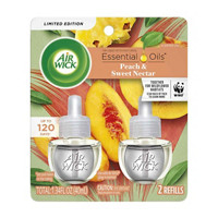 Air Wick Scented Oil Peach & Nectar, 2 Count Refill