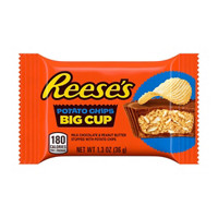 REESE'S Big Cup Peanut Butter Cups with Potato Chips, Candy Packs, 1.3 oz