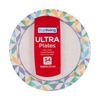 Trueliving Ultra Paper Plates, 10 in, 34 Count