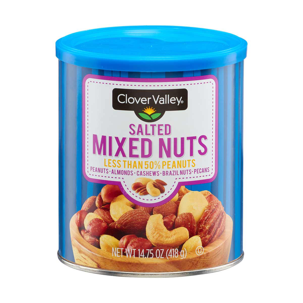 Clover Valley Salted Mixed Nuts, 14.75 oz