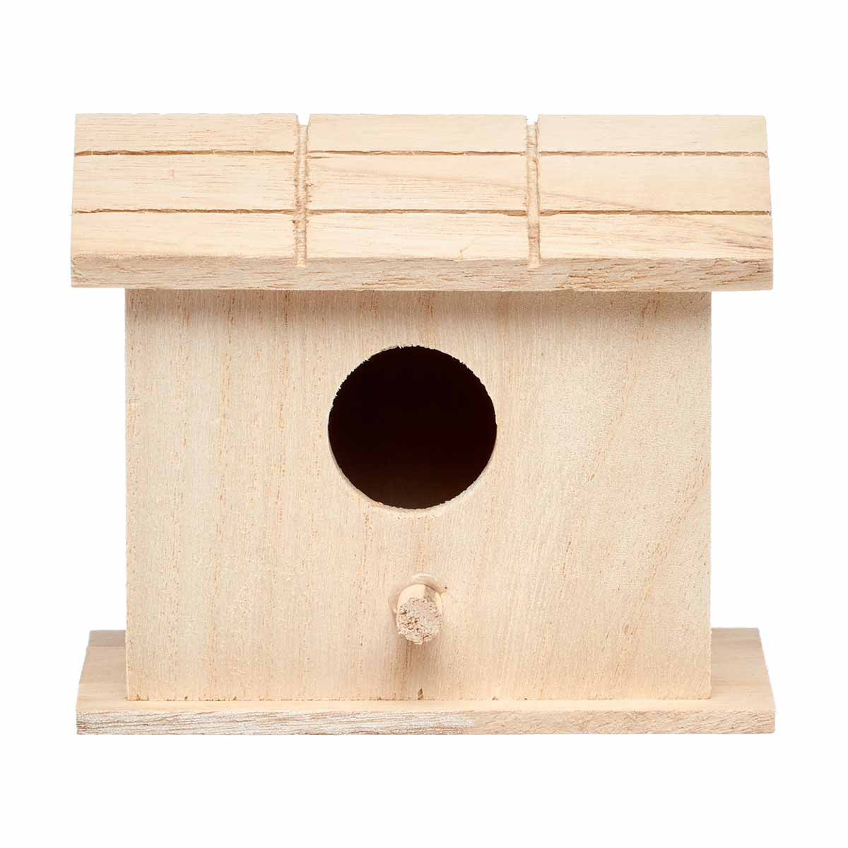 Unfinished Wood Birdhouse