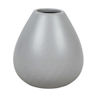 Gray Tapered Ceramic Decorative Vase