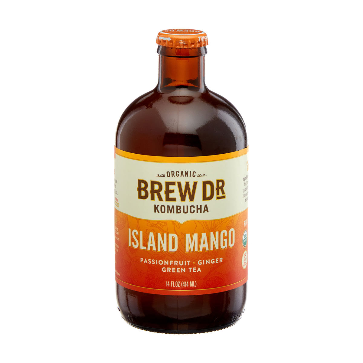 Brew Dr. Island Mango Organic Kombucha, 14 fl. oz.