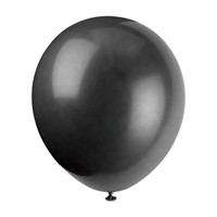 321 Party! Black Latex Balloons, 9 in, 20 ct