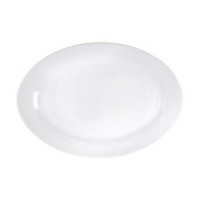 14-in. White Oval Platter