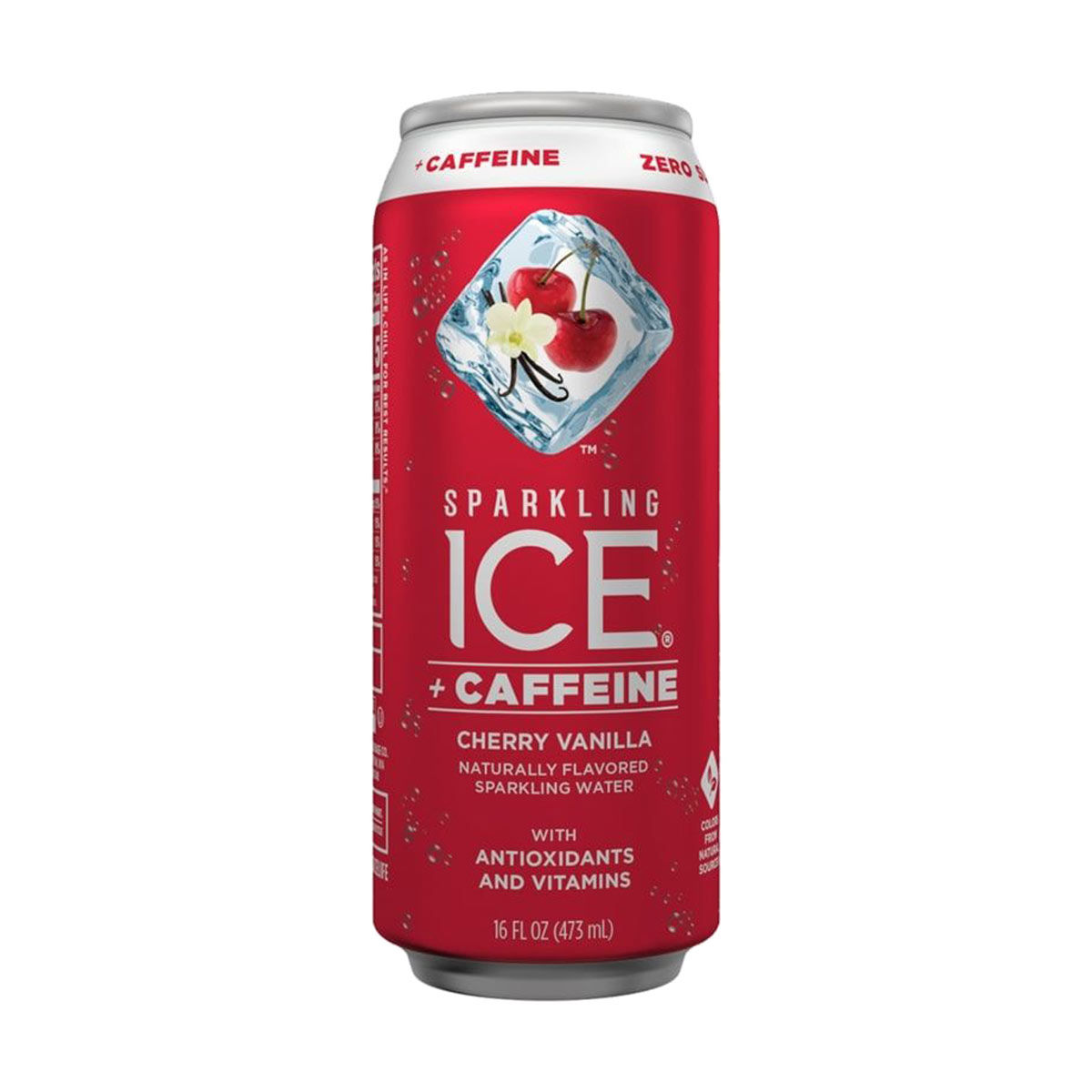 Sparkling Ice + Caffeine Naturally Flavored Cherry Vanilla Sparkling
