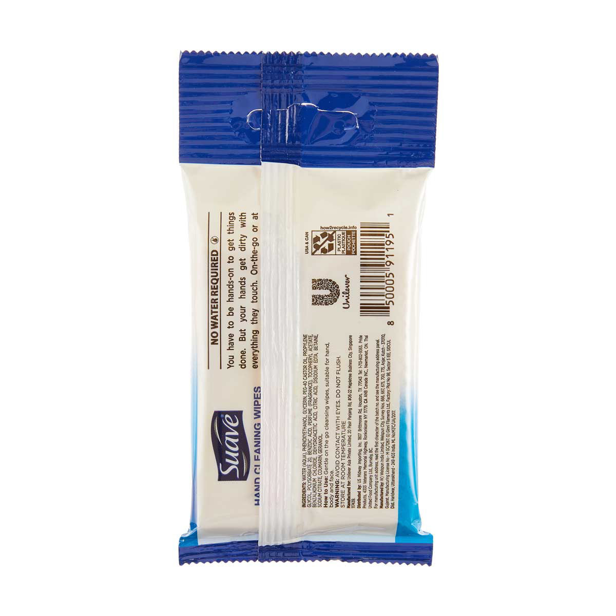 Suave Hand Cleaning Wet Wipes, 10 Wipes