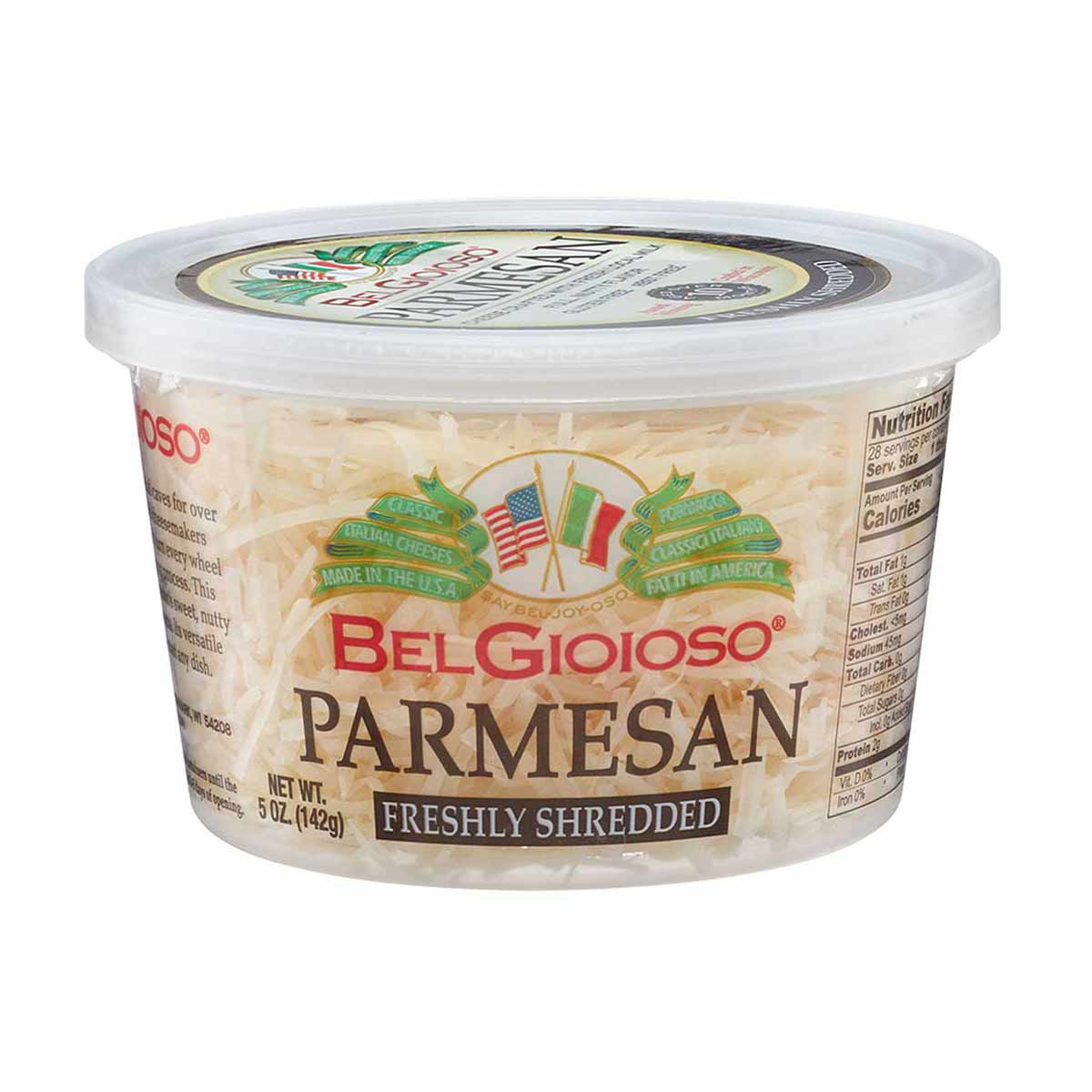 BelGioioso Parmesan Shredded Cheese Cup, 5 oz. in 2023