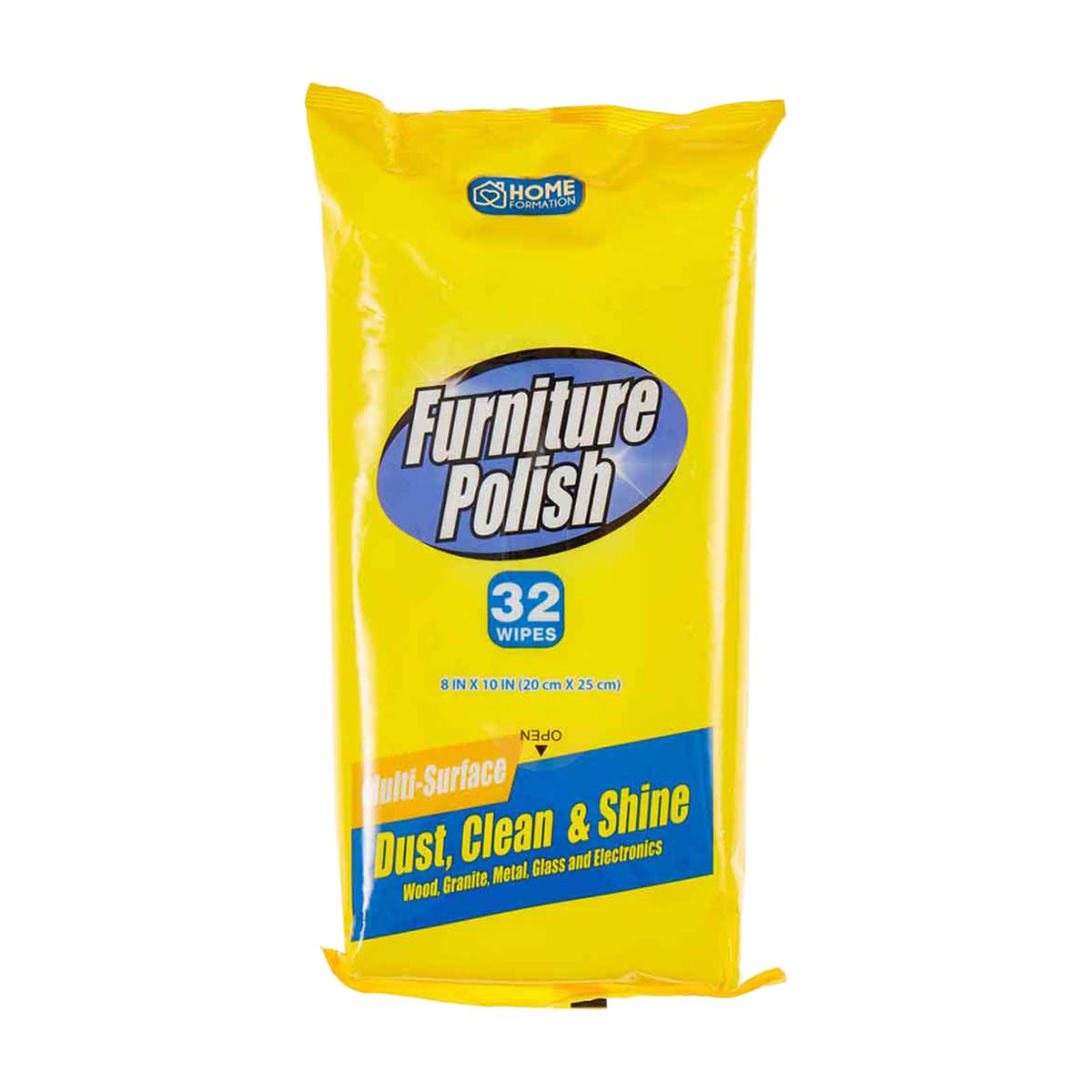 Home Formation Furniture Polish Wipes, Pack of 32