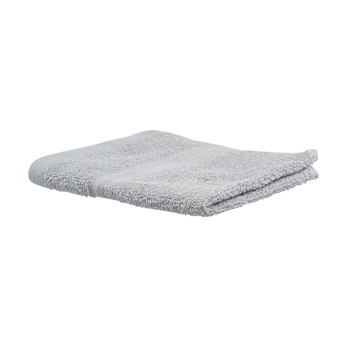 Low Lint Washcloth, Light Gray