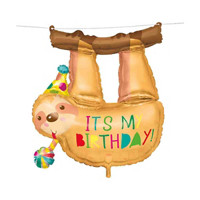 321 Party! 28-in. Giant Foil Sloth Birthday Balloon