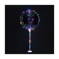 321 Party! 18 in Clear LED Balloon and Stand Kit