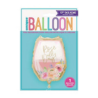 17-in. Foil Rosé All Day Wine Glass Balloon