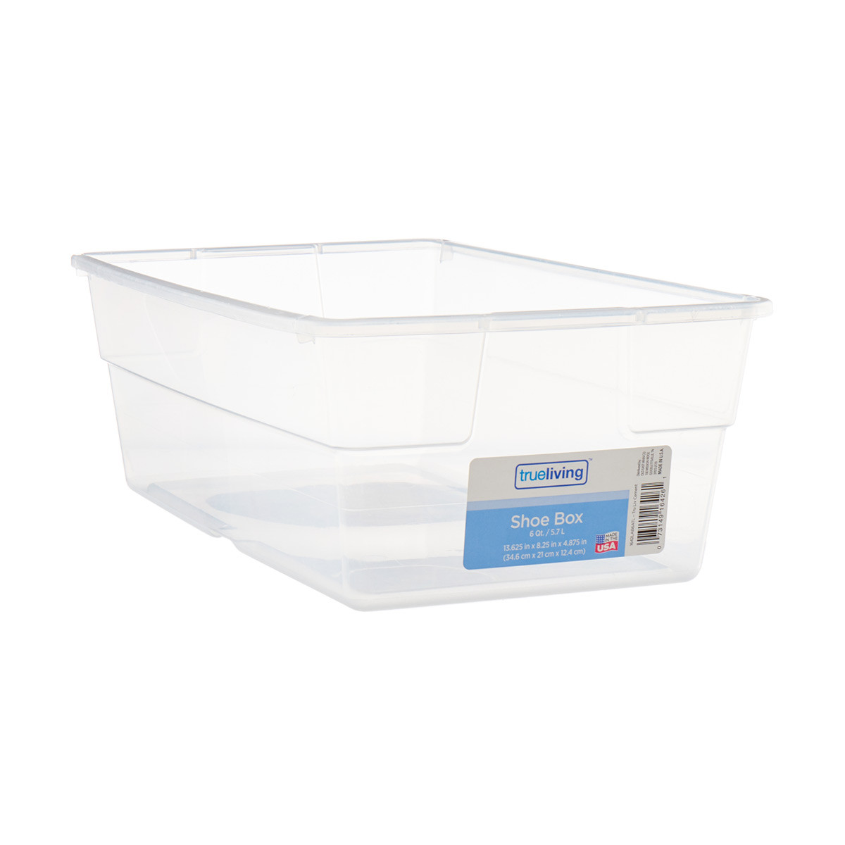 Trueliving Clear Shoe Storage Box, 6 qt.