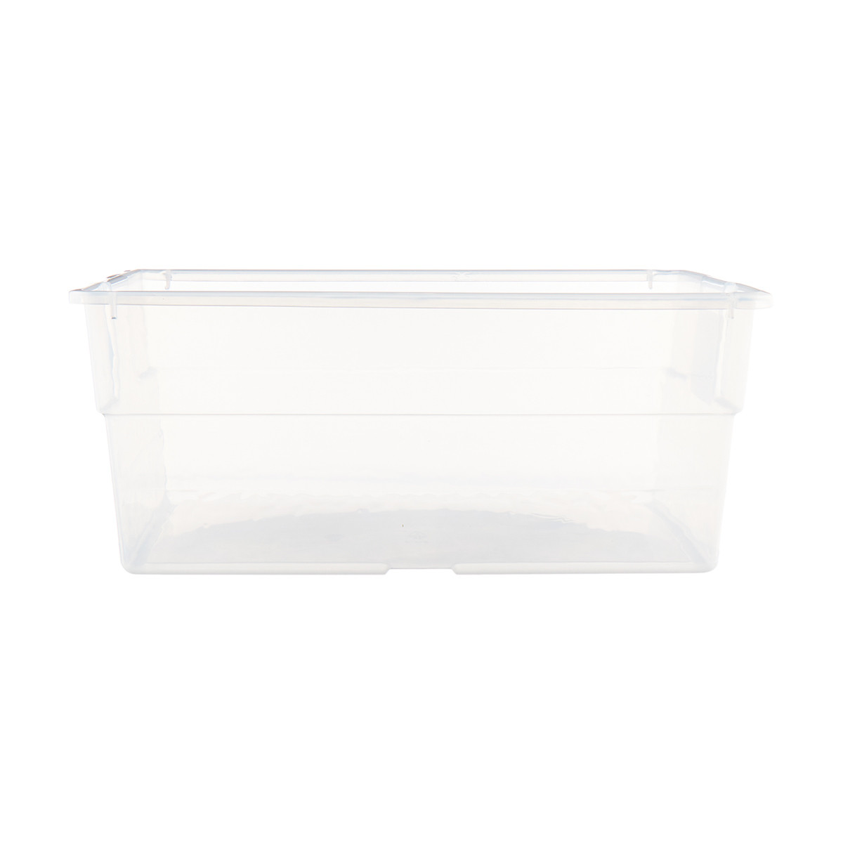 Small Plastic Storage Bin, Clear