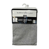 Bobbie Brooks Ladies' Knit Sleep Pants, Gray, Large