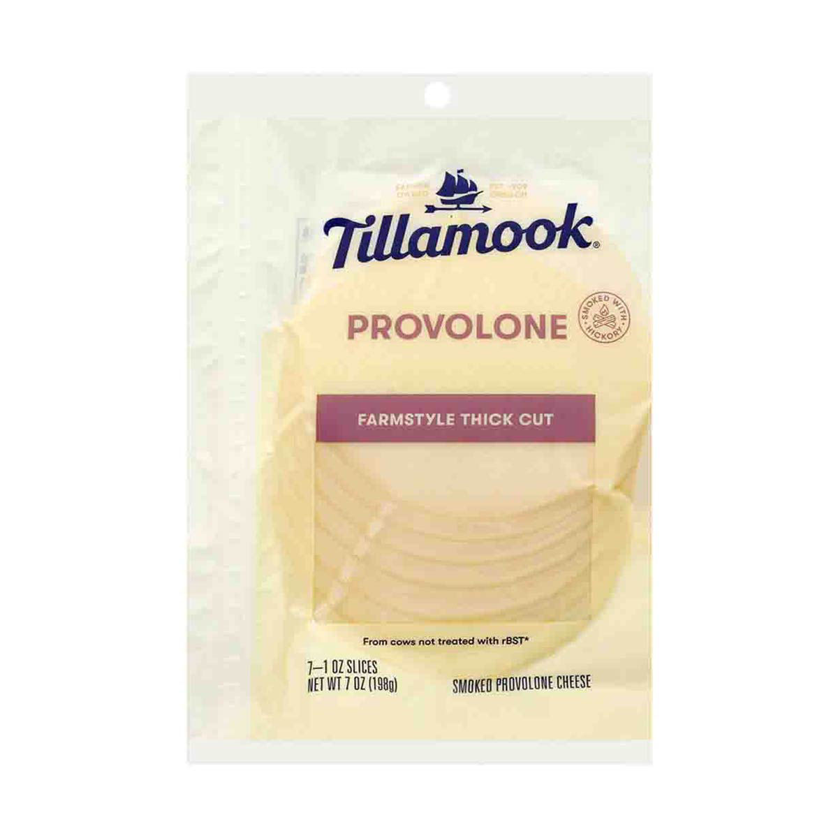 Tillamook Smoked Provolone Cheese Slices, 7 oz.