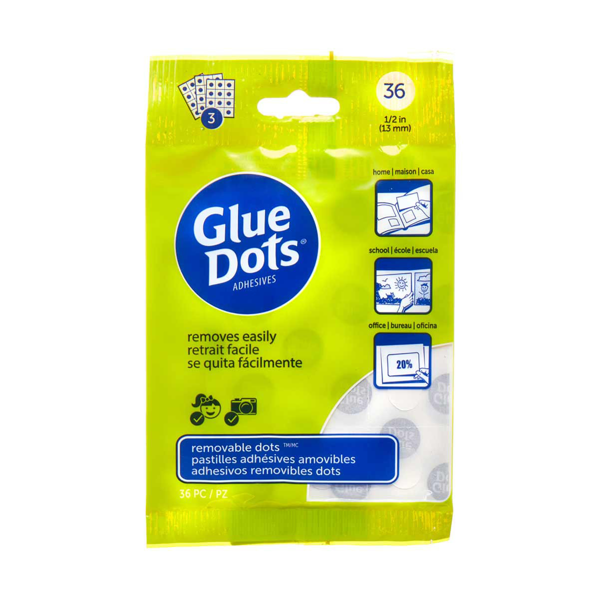 Glue Dots Adhesives, 36 Count