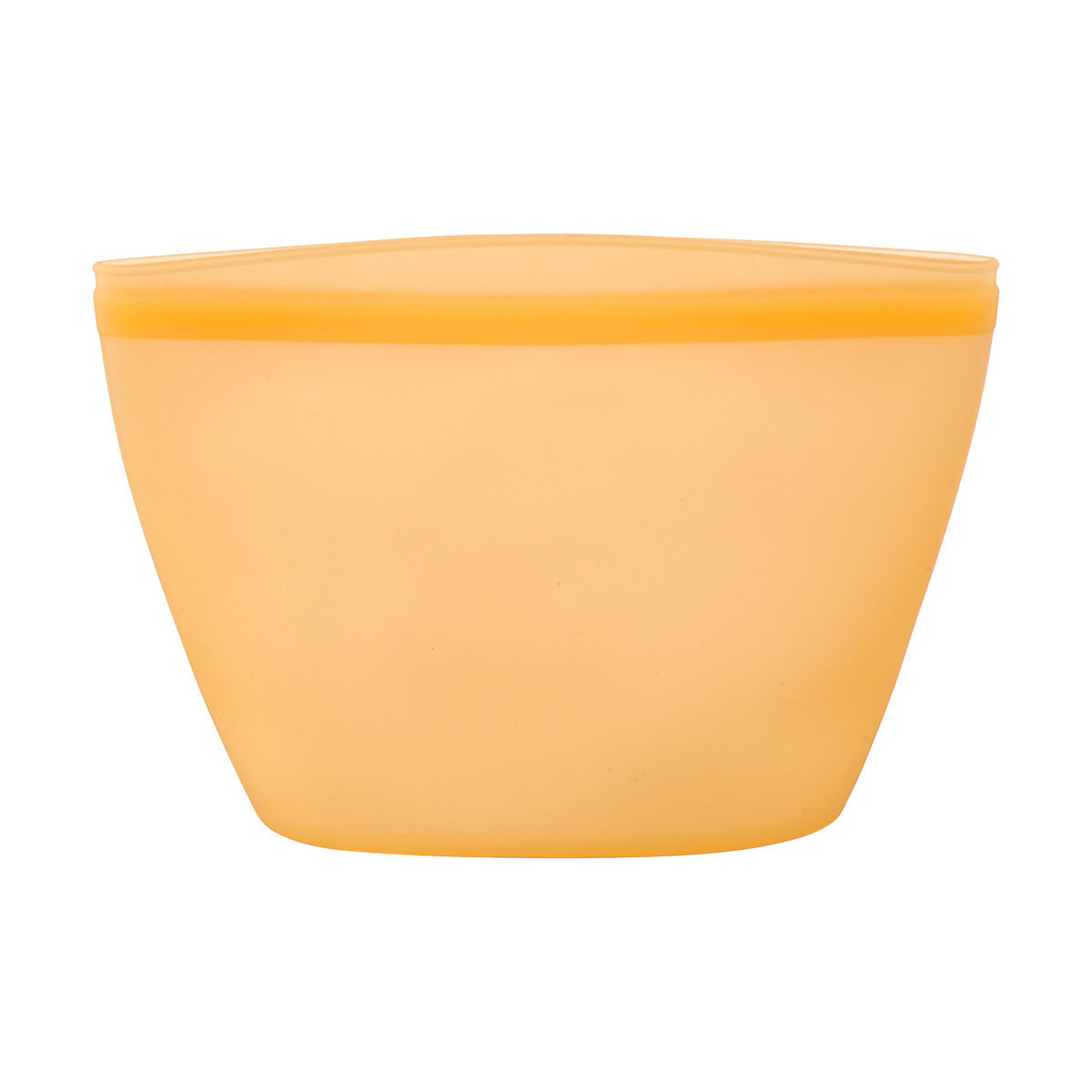 Orange Reusable Silicone ZipTop Bag, Medium