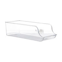 Gourmet Kitchen Fridge Can Organizer Storage Bin, Clear