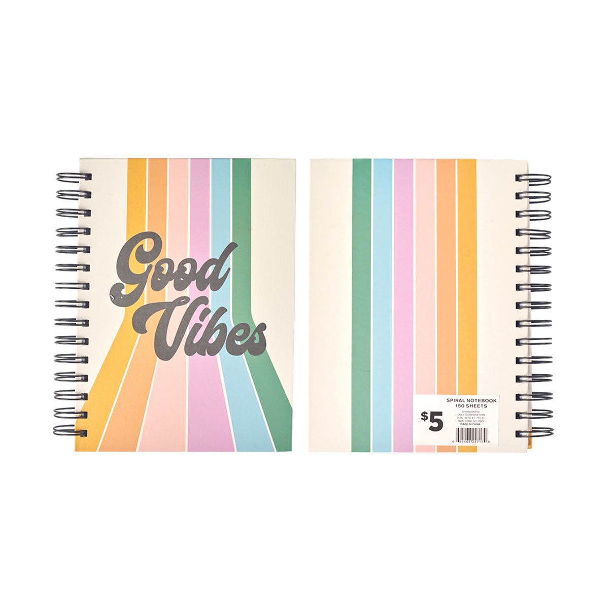 150-Sheet Spiral Bound Motivational Notebook, 6 x 8 in.