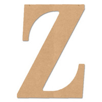 MDF Classic Letter Z, 6 in.