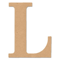 MDF Classic Letter L, 6 in.