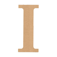 MDF Classic Letter I, 6 in.
