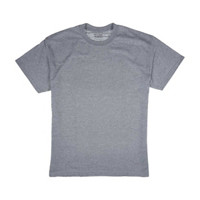 Gildan Solid Gray T-Shirt, Large