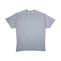 Gildan Solid Gray Cotton T-Shirt, Extra Large